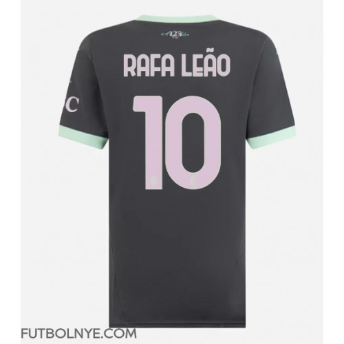 Camiseta AC Milan Rafael Leao #10 Tercera Equipación para mujer 2024-25 manga corta